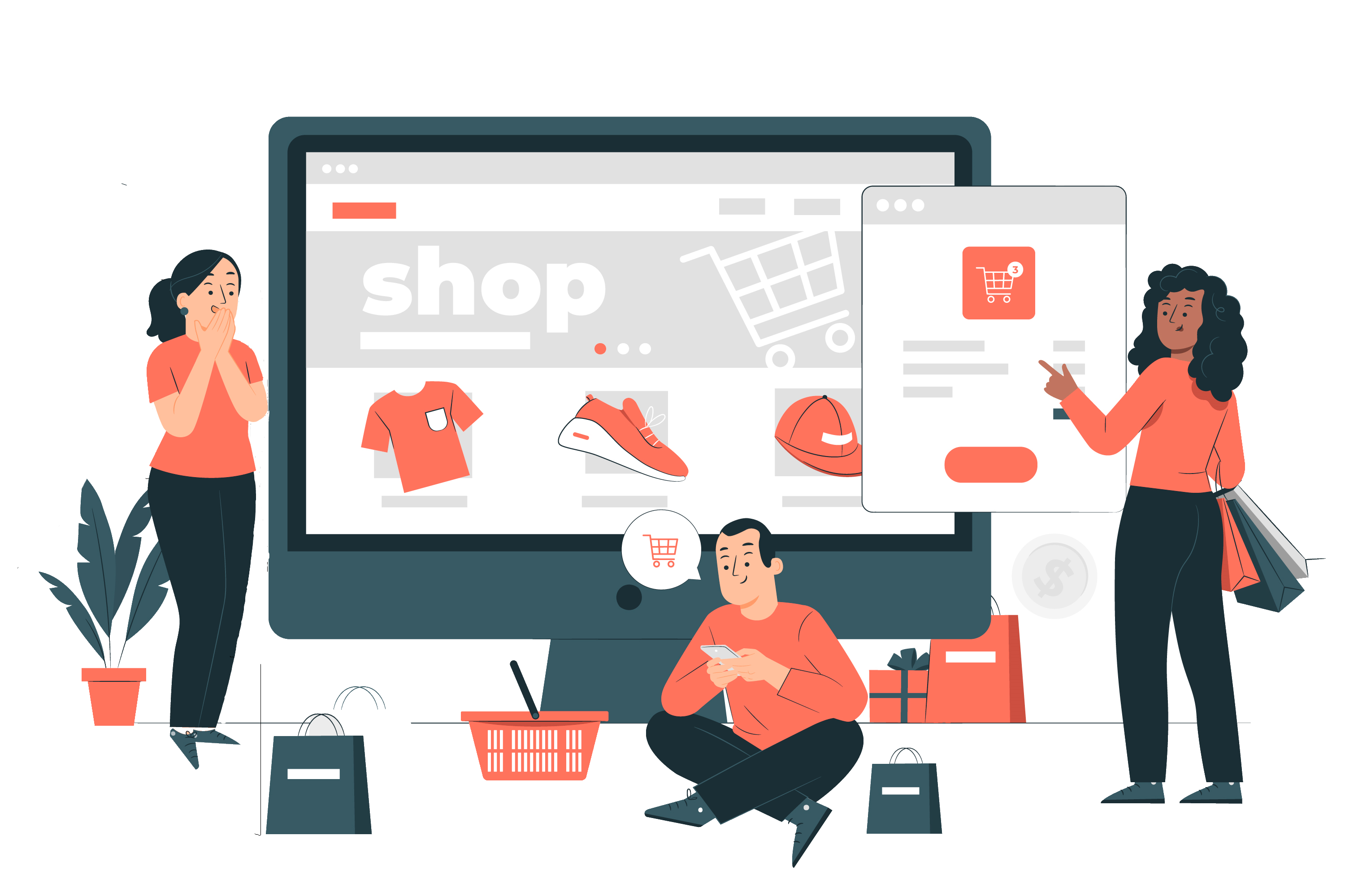 eCommerce Website Development, Distance Coding 